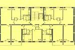 План секції 9-типоверхового будинку серії ІКГ 480-11 (типовий поверх) 