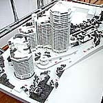 Архитектурный макет жилого здания. 