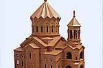 Архитектурный макет армянской церкви в Киеве. 