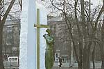 Памятник Олены Телиги в Киеве (фотомонтаж). 
