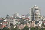 Киев. Панорама центральной части города. 