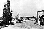 Панорама Крещатикской площади. Фото первой половины1870-х гг.