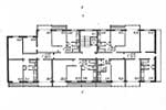 Планы блок-секций жилых домов. Проект 1КГ-480-12у. 